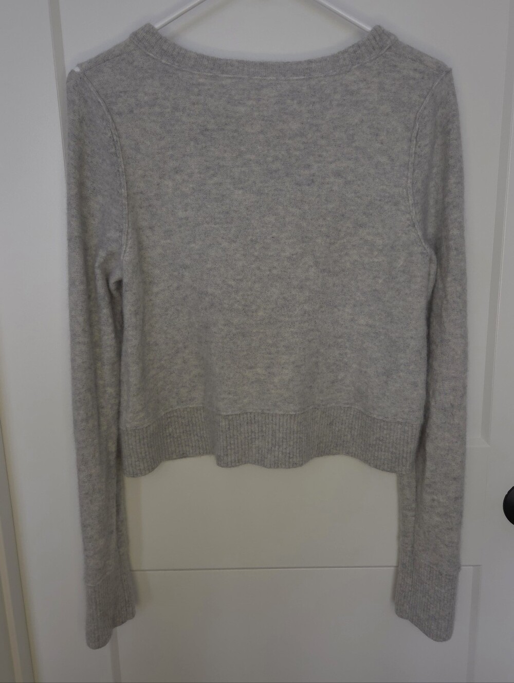 Free People Heather Gray Button Cardigan. Size L. #SW - Picture 7 of 12